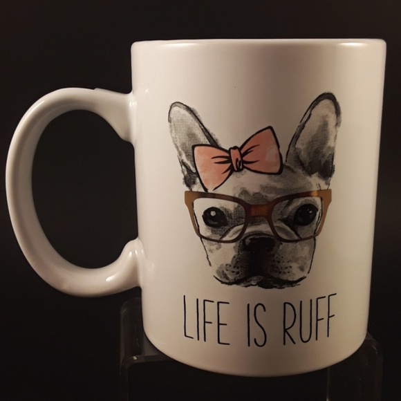 Set of 2 American Atellier mugs French Bull Dogs - Picture 5 of 7